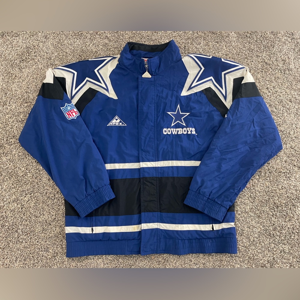Vintage NFL Dallas Cowboys 1990s Authentic Pro Line Apex One Lined Jacket Size M